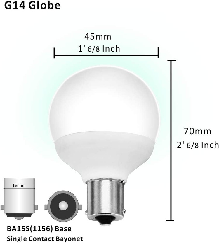 12 Volt RV Vanity led Light Bulbs size 12 Volt RV Vanity led Light Bulbs size