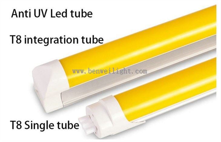 T8 FILTER 480NM-520NM Anti-UV yellow LED TUBE