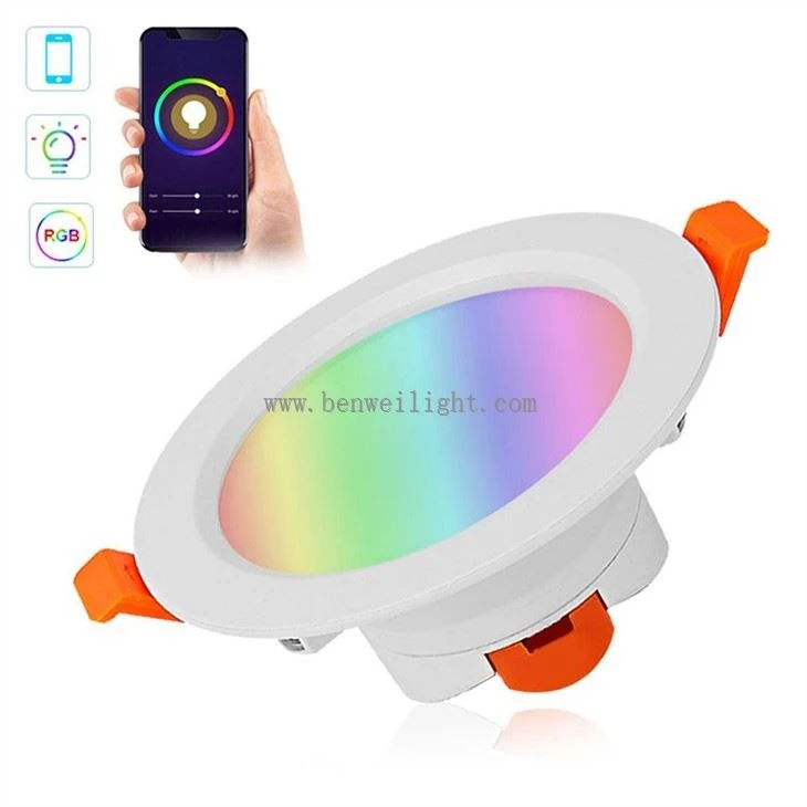 colour changing LED down lights