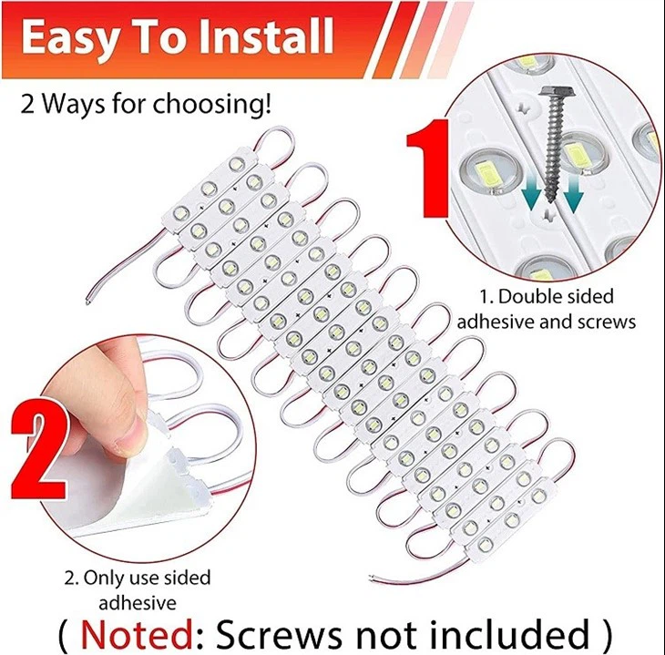 12V 120 LEDs Van Interior Light Kits installation