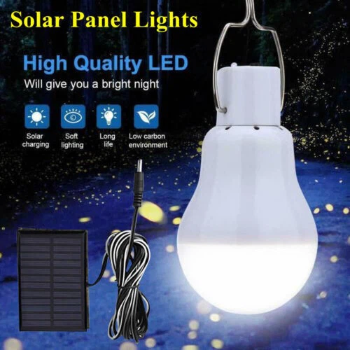 solar charging light bulb
