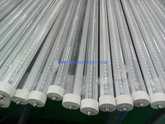 Vshape 2400mm 8ft t8 single pin led tube light