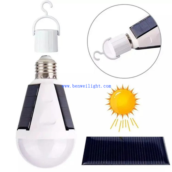 6000K solar powered emergency lights