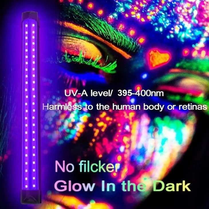 10W 32CM T8 UV Purple LED Black Light Tube Party Fluorescent Lamp for Bar Halloween Decor price