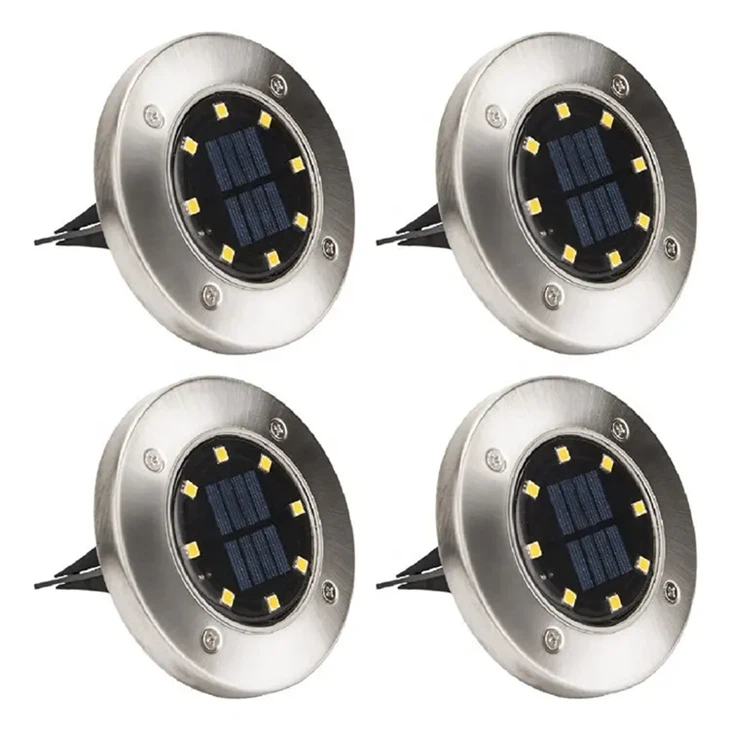 Solar-powered ground lights upgrade outdoor garden waterproof and bright ground lighting factory