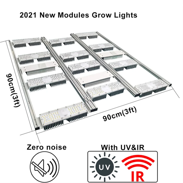 600W Foldable LED Grow Light - Full Spectrum, Aluminum Cooling, IP67 Waterproof. best