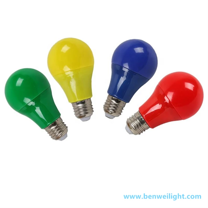Slabo plavo svjetlo 7W LED žarulja: crvena/žuta, E26/E27/B22