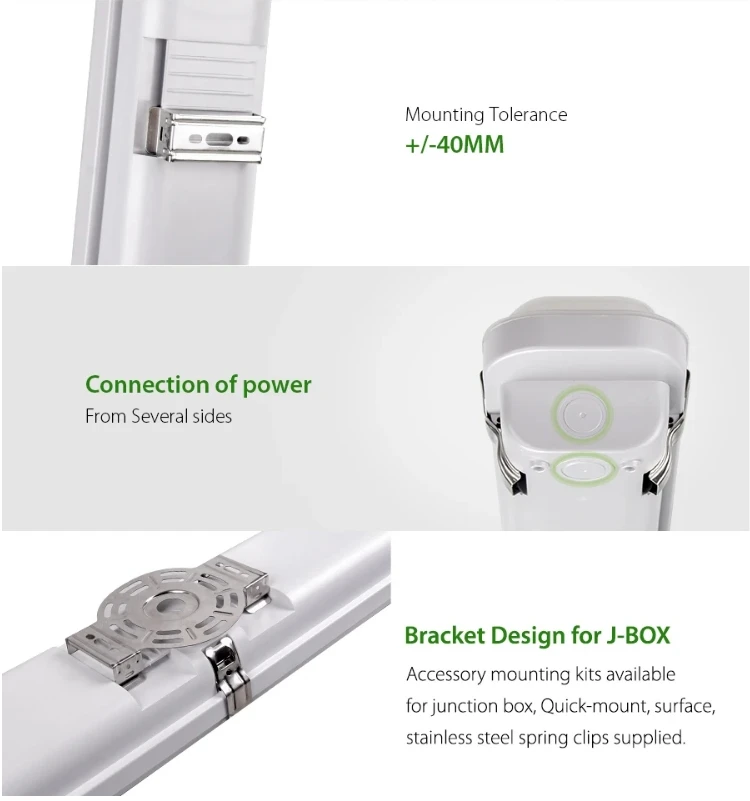 ip65 tri proof led lighting fixtures